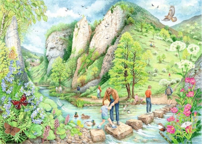 Puslespil Procházky Dovedale 1000 brikker