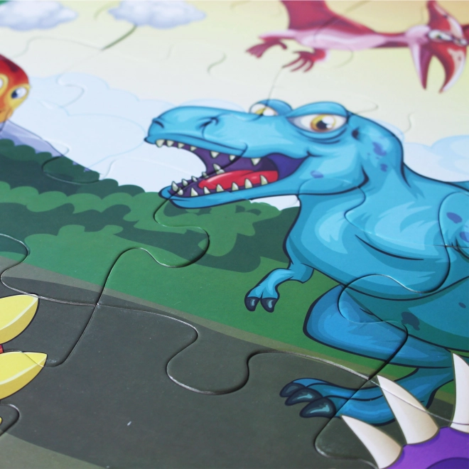 Gulv puslespil Dinosaurer maxi