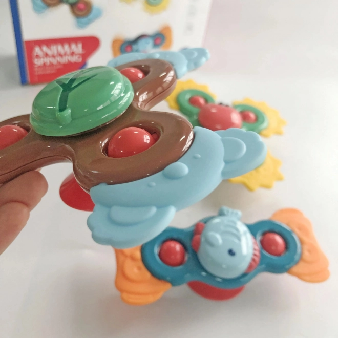 Woopie børns lærende sensorisk spinner 3-i-1 i farverigt design