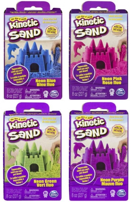 Kinetisk sand i neonfarver