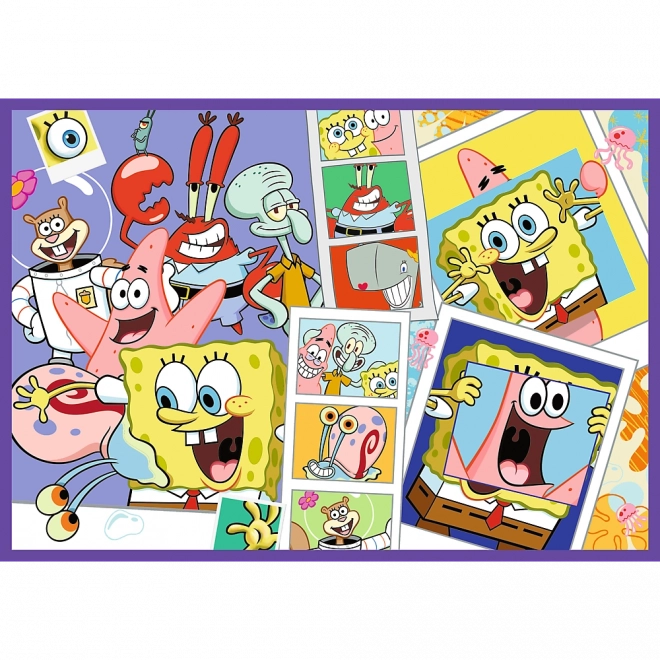 Puslespil 4x250 Skøre Verden med SvampeBob