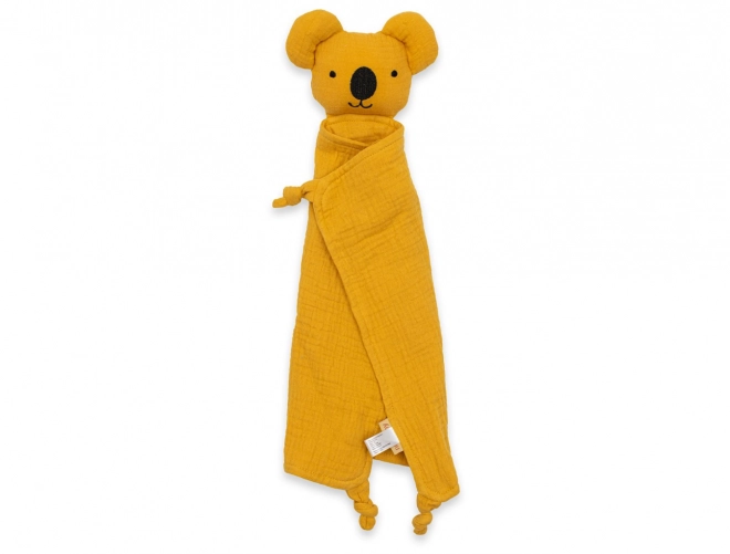 Muslin sutteklud New Baby Koala sennepsfarvet