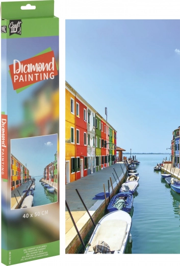 Diamantmaling Grafix – vandkanal 40 × 50 cm