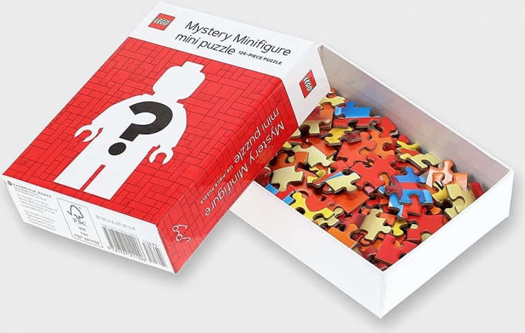LEGO puslespil hemmelig minifigur 126 brikker – Rød