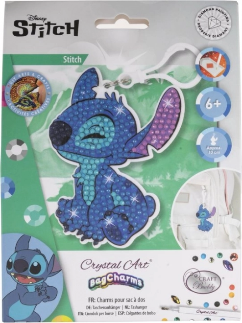 Krystal kunst vedhæng Stitch
