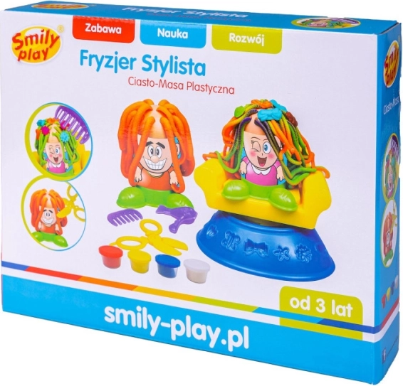 Smily Play modellervoks frisørsæt Stylista