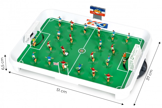 Mini bordfodbold på fjedre til 22 spillere
