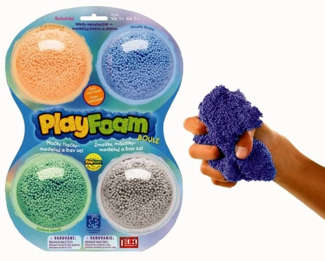 Skum ler PlayFoam - drengefarver 4pak