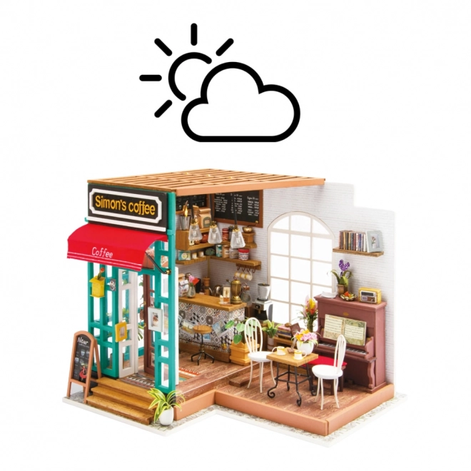 Simons Café - DIY Miniature café i dukkehus