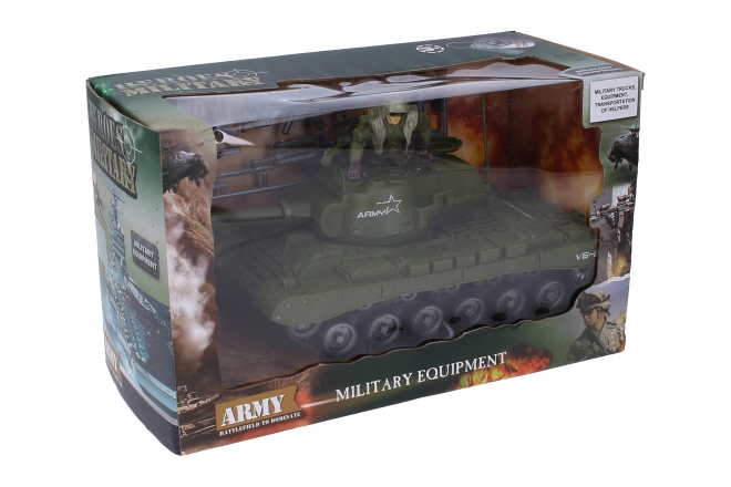 Tank med soldat 26 cm