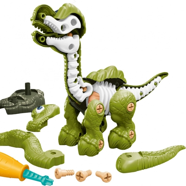 Dinosaur med skrueskelet grøn