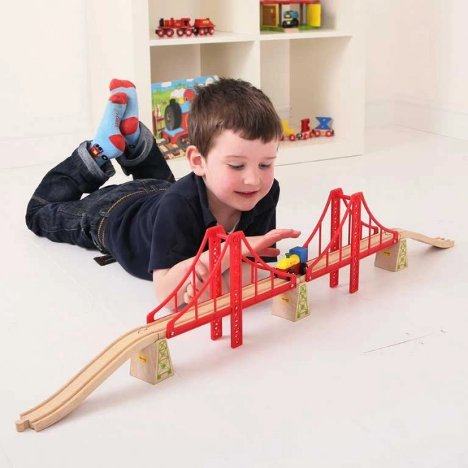 Bigjigs Rail dobbelt træjernbanebro