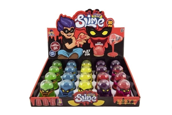 Slime - masse 100g 6x8cm farveblanding i plastisk kegle