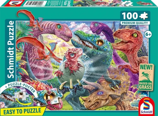 Lille dinosaur puslespil 100 brikker