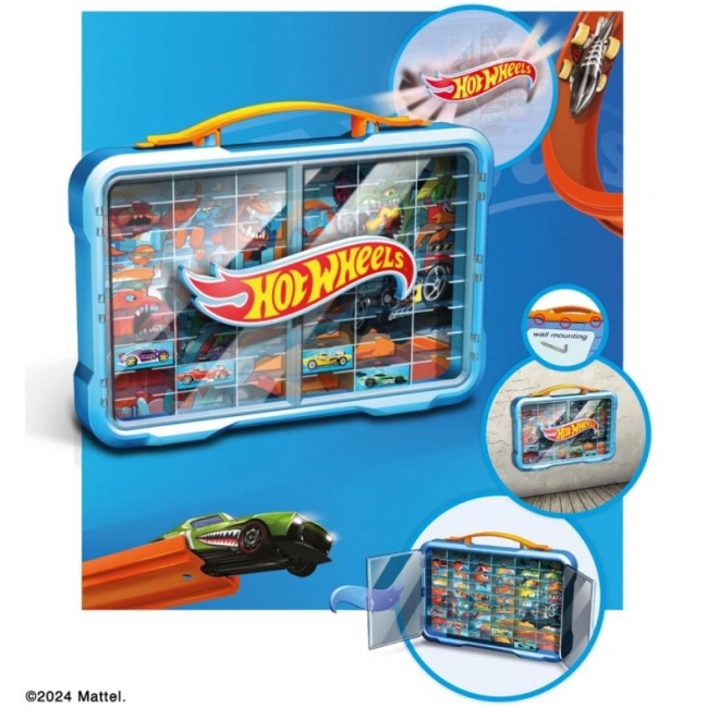 Hot Wheels samlevitrine med belysning
