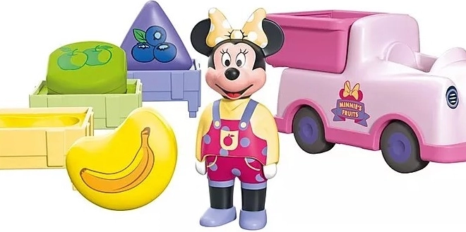 Sæt af figurer JUNIOR & Disney Mickey Mouse og frugtsortering