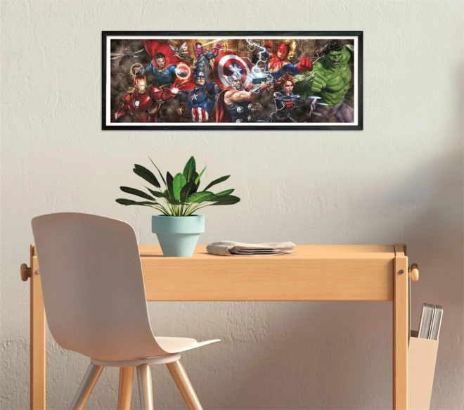 Panorama Puzzle Avengers 1000 Brikker