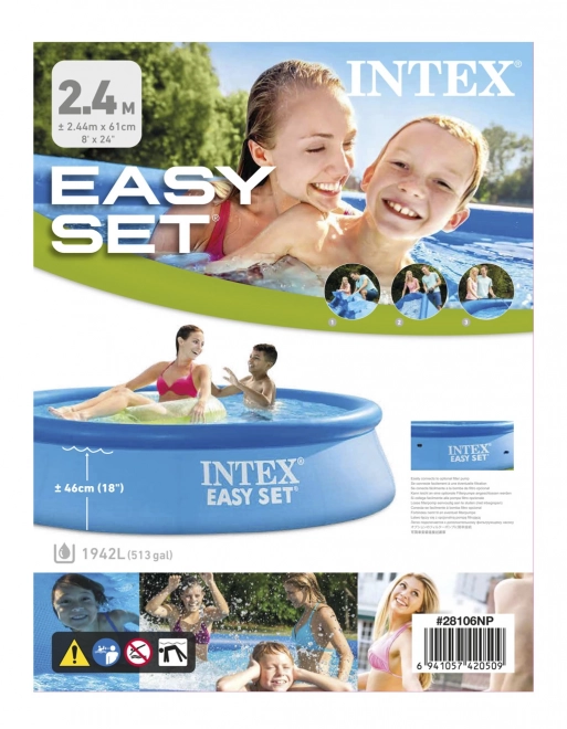 Oppustelig pool Intex Easy Set 244x61 cm