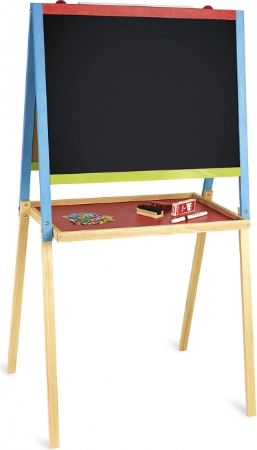 Træ multifunktions-tavle 56 × 43 cm med tilbehør