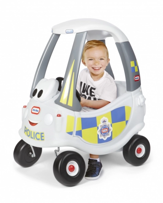 Cozy Coupe Politibil Hvid