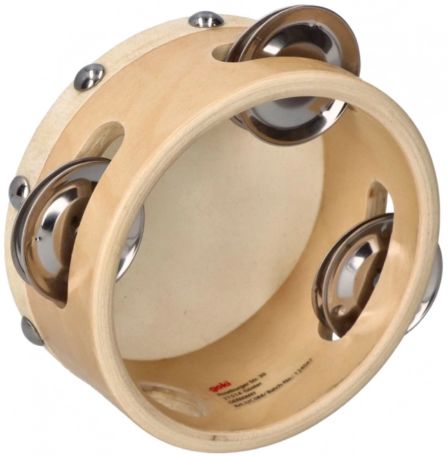 Tamburin Goki med tre cymbaler