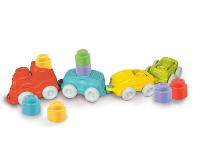 CLEMENTONI Soft Clemmy Sensorisk togbane med klodser