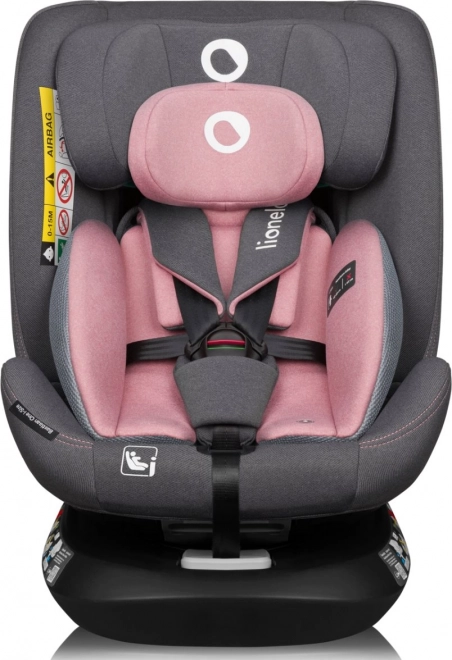 Lionelo Bastiaan i-Size autostol til børn Pink Rose