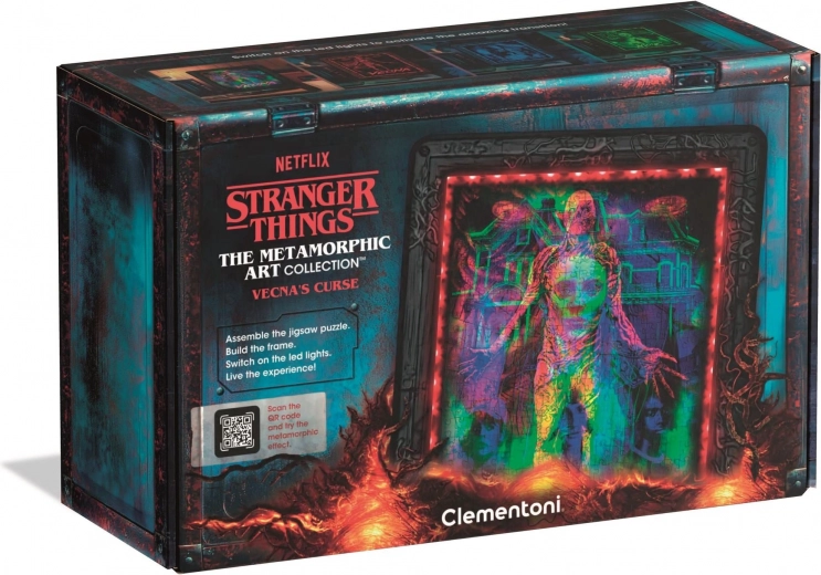 Clementoni lysende metamorfisk puslespil Stranger Things: Vecnas forbandelse 520 brikker