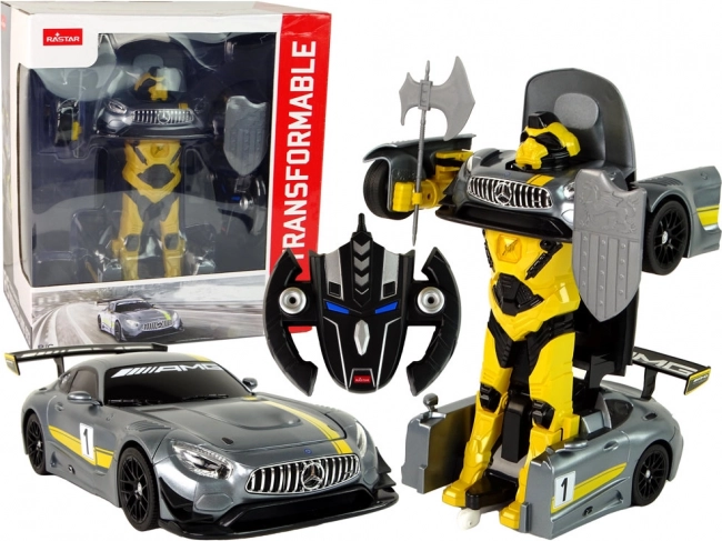 RC-bil RASTAR Mercedes-AMG GT3 transformerende robot 1:14