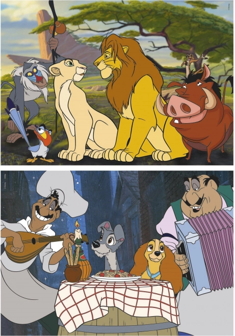 Educa Puslespil Disney Dyr 2x48 brikker