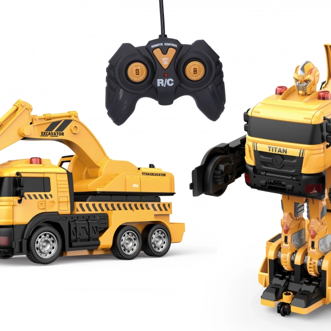 RC autorobot – transformerende gravemaskine 29 cm