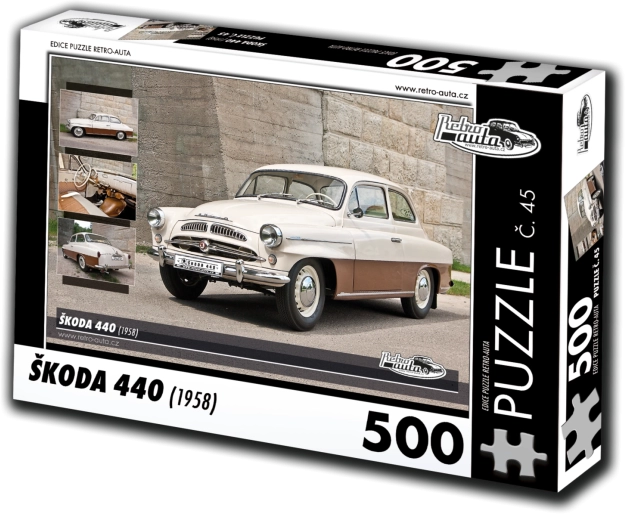 Puslespil RETRO-AUTA Škoda 440 – 500 brikker
