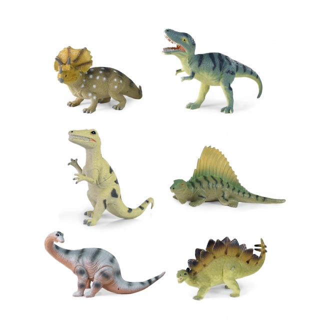 Dinosaurer 6 arter 20 - 23 cm
