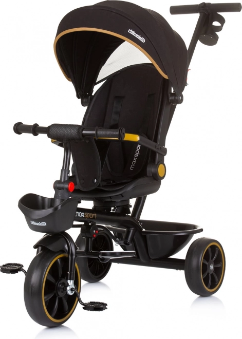 CHIPOLINO trehjulet cykel med solskærm Max Sport 2-i-1 – Obsidian