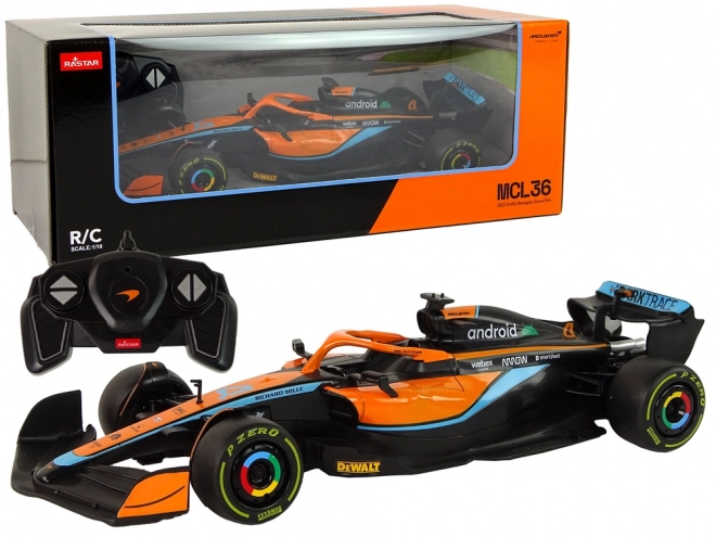 R/C racerbils McLaren F1 1:18 orange