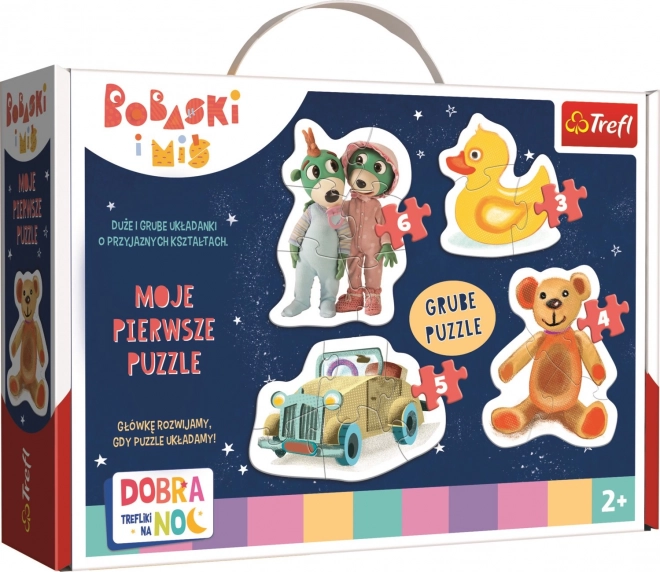 Baby-puslespil Godnat TREFLÍCI 4-i-1 (3–6 brikker)