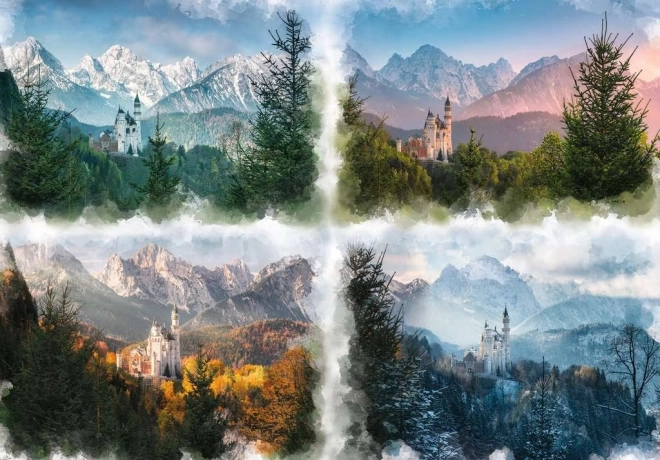 Ravensburger puslespil Neuschwanstein i fire årstider 18000 brikker