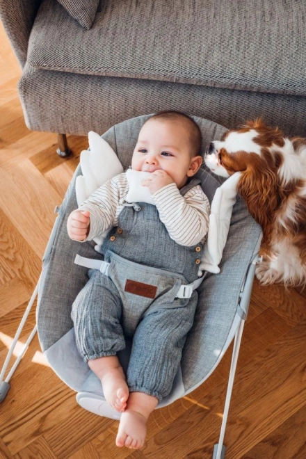 Vibrerende liggestol MoMi TULI grå