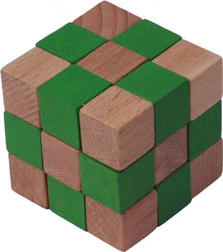 Trækæde puslespil kube orange