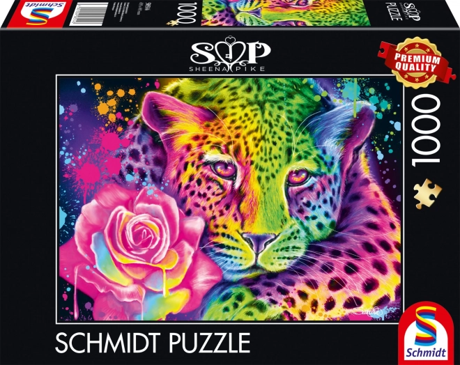 Puzzle SCHMIDT Leopard Neon 1000 brikker