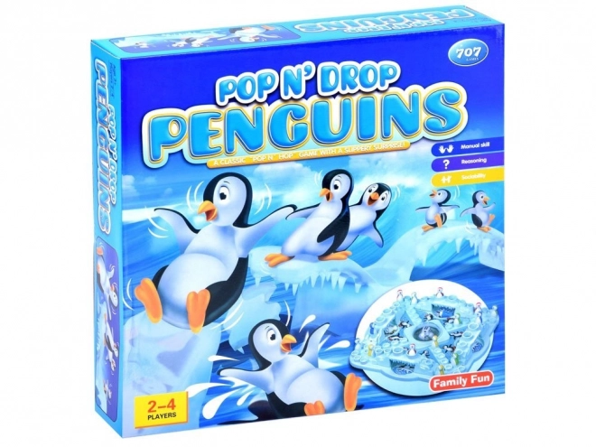 Familie spil pingvinrace