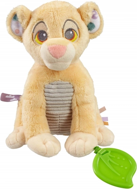 Plys legetøj DISNEY Løvernes konge Simba med bidering