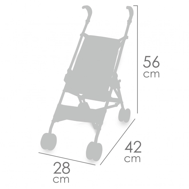 DeCuevas 90086 Sammenklappelig dukkevogn golfvogn FUNNY 2023 - 56 cm