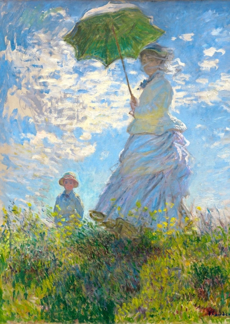 Puslespil Claude Monet: Kvinde med parasol 1000 brikker