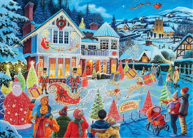Puslespil med 1000 brikker med julemotiv RAVENSBURGER