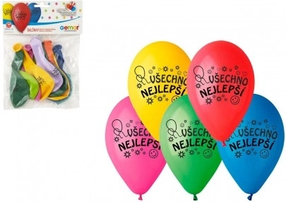 Oppustelige balloner Alt det bedste 10 stk