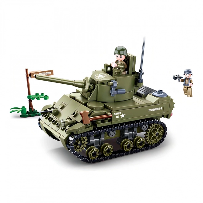 Sluban Army WW2 M38-B0856 Lille allieret tank