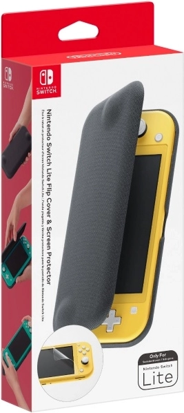 Beskyttende flipcover og skærmfilm til Nintendo Switch Lite