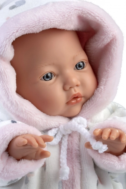 Realistisk babydukke LITTLE BABY med blød stofkrop 32 cm