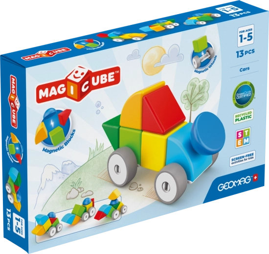 Geomag Magicube bil – magnetisk byggesæt med 13 dele